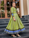 Parrot Colour Rayon Print Gown Collection Wholesale Suppliers In Mumbai Aaradhna 2032 